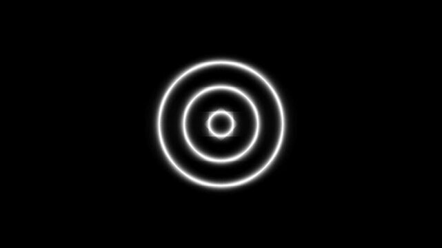 Abstract animated background glowing with white flashes cube frame on a black background, 3D render animation of geometric patterns for cinematic visual effects and high energy video projects 4K