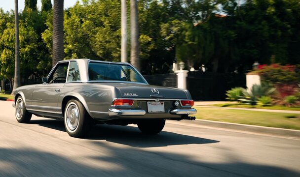 Mercedes-Benz 280 SL Pagoda, Retro, classic, luxury car.