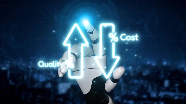 Business concept showing cost reduction and quality increase using Lean, Six Sigma, and Total Quality Management (TQM) to enhance efficiency, value, and customer satisfaction. Muxer