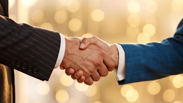 Handshake between two business people