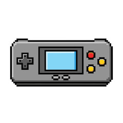 Fototapeta premium Pixel Art Video Game Controller Console.