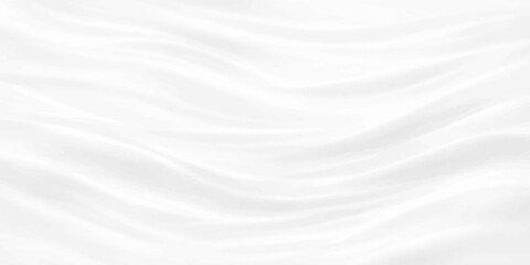 Obraz premium A flowing white silk and satin fabric background features smooth waves and soft ripples that create a light liquid motion design for a textile backdrop