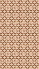 Fototapeta premium Elegant brown pattern: an artistic and repetitive design of circles and diamonds on a brown background, perfect for creating visually engaging textures.