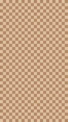 Fototapeta premium Geometric Brown Checkerboard Pattern: This eye-catching checkerboard pattern in a warm brown tone provides a visually engaging backdrop, offering versatile application across a multitude of designs. 
