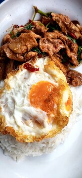 pork with holy basil pad krapow