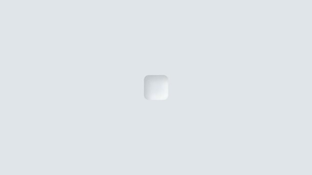 Minimalist Light Grey Rounded Square on Bright Clean Background