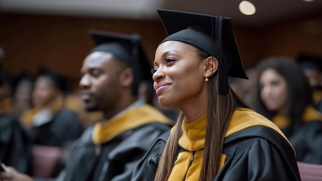Ceremonial recognition of academic excellence marks a significant achievement, symbolizing knowledge acquisition, critical thinking, and personal advancement. cinematic color correction, natural
