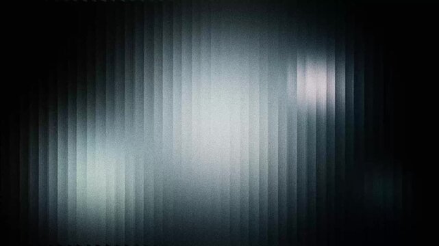 Abstract grainy gradient looping animation with ribbed glass effect. Grey and blue pulsing shapes animated background.