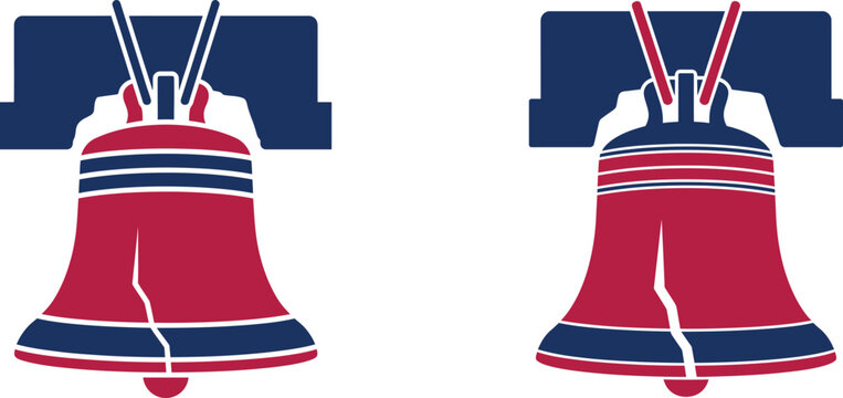 Liberty bell illustration patriotic usa freedom independence symbol