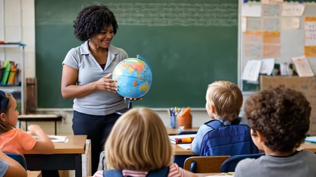 Children Returning to School After Summer Vacation
