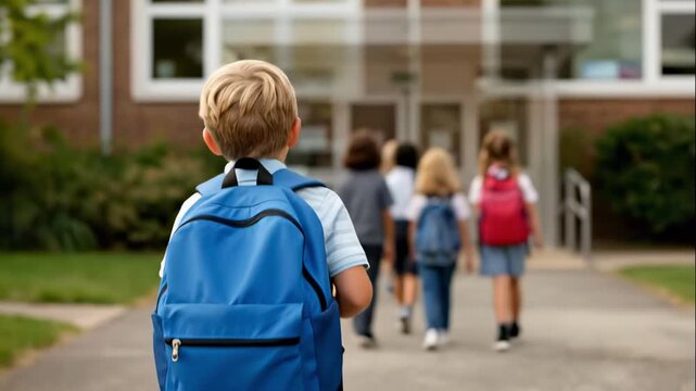 Children Returning to School After Summer Vacation