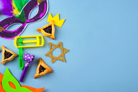 Jewish holiday Purim celebration concept