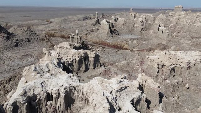 Rock sculptures video from Danakil Ethiopia 