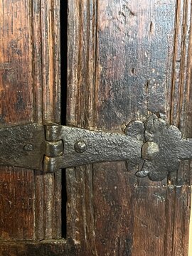 A very old wooden door