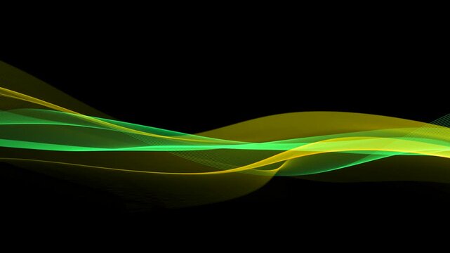 Abstract green/yellow lines - background loop
