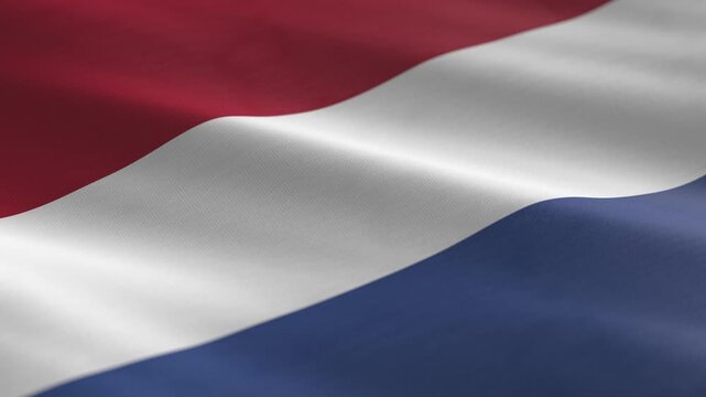 Netherlands - waving flag loop