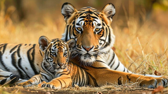 Tigress with her c ub