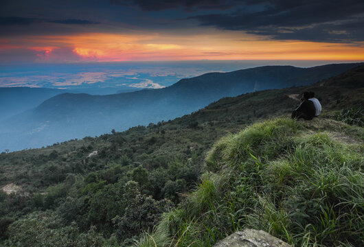landscape from cherrapunjee, meghalaya a place for waterfalls, springs and meadows