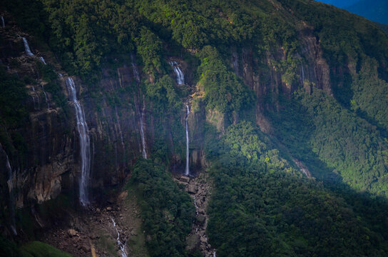 landscape from cherrapunjee, meghalaya a place for waterfalls, springs and meadows