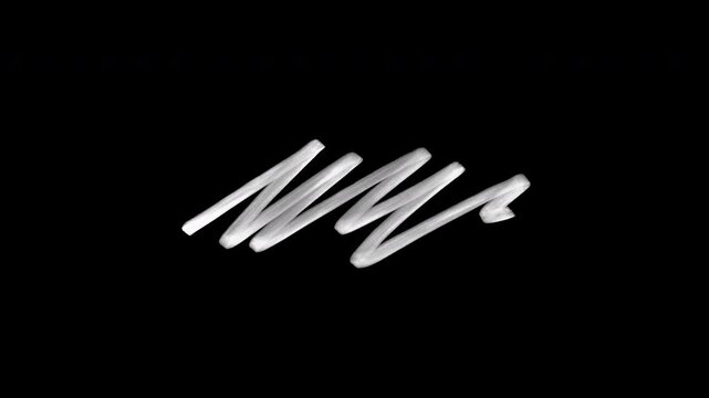 Hand drawn white scratch cross out