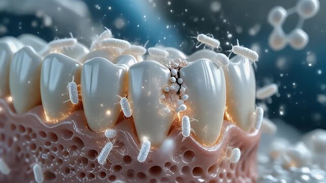 Dental Caries and Bacteria Causing Tooth Decay and Cavities.
