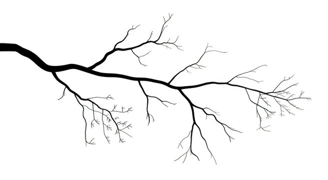 White neuron branches neurology isolated on a transparent background