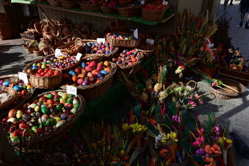 Jarmark Wielkanocny, ozdoby świąteczne, tradycja wielkanocna w Polsce i Europie.  © Albin Marciniak