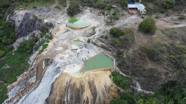 CASCADAS PETRIFICADAS DE HIERVE EL AGUA OIAXACA