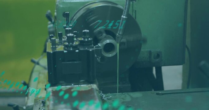 Coolant starting triggers chuck holding tube rotating while boring bar cutting to open inner bore
