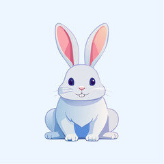 Fototapeta premium Minimalistischer Osterhase