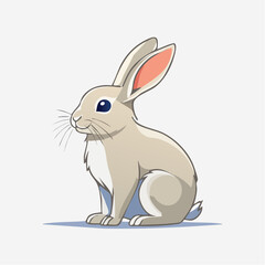 Obraz premium Minimalistischer Osterhase