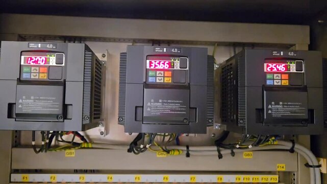 Industrial Frequency Inverters with Digital Display in Control Panel