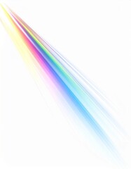 Obraz premium Abstract Colorful Light Streaks Diagonal Pattern Bright White Background