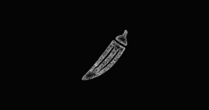 Sketch okra icon animation - smooth progressive reveal