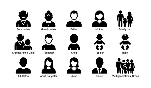 Generations Family Icons Images – Browse 34,510 Stock Photos, Vectors ...