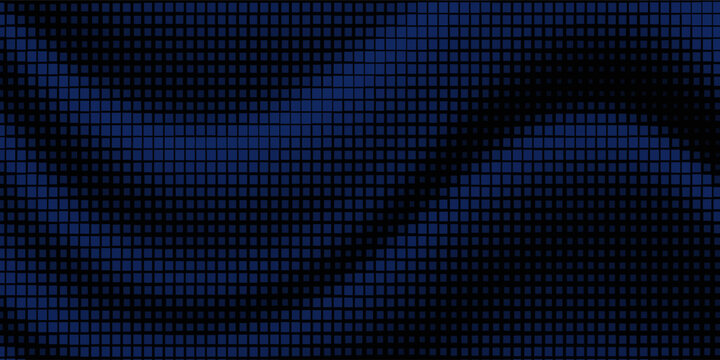 Abstract Blue Square Grid Wave Background with Dark Gradient Texture