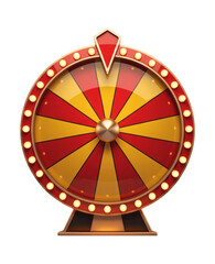 Premium 3D Lucky Fortune Wheel with Glowing LED Lights © BiswajeetM.