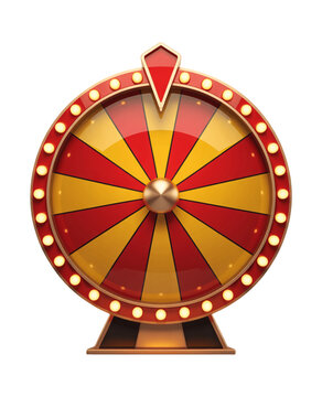 Premium 3D Lucky Fortune Wheel with Glowing LED Lights