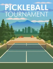 Salt Lake City Pickleball Tournament Template Vector Illustration © artisticco