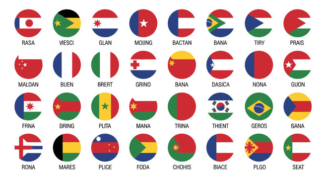 World Flags Collection - Diverse Nations and Cultures