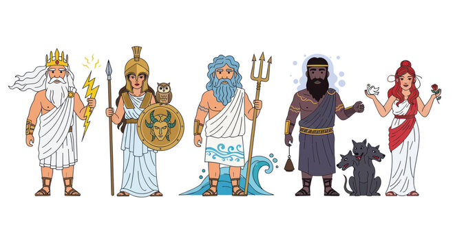 Greek Gods Pantheon: Zeus, Athena, Poseidon, Hades, Aphrodite