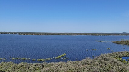 Obraz premium Scenes of the Texas Hill Country over Lake Buchanan