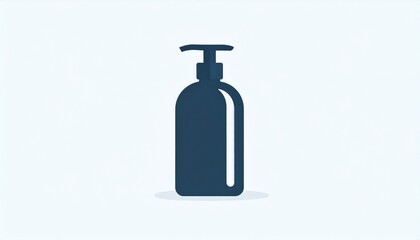 Obraz premium Minimal shampoo bottle icon