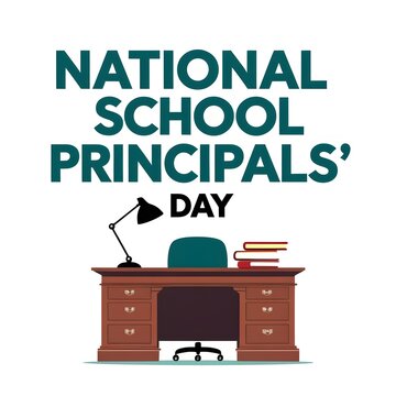National School Principals' Day Clean Professional Graphic