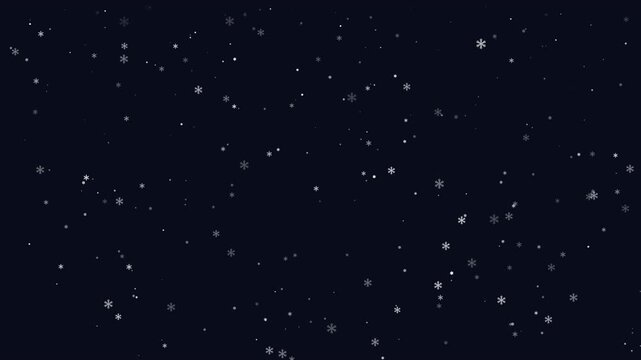 Snowfall animation with wind effect showing dynamic winter weather movement. Clean modern design ideal for seasonal backgrounds, weather apps, climate visuals, holiday themes, atmospheric scenes and p