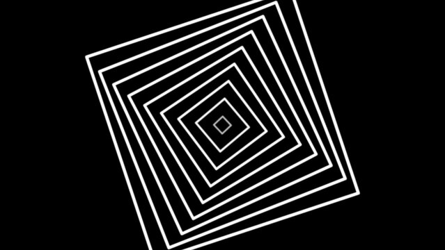 Black and white of a 3 d geometric cube with diagonal lines black background white lines 3d cube geometric shape