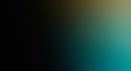 Obraz premium Mysterious gradient transition from darkness into a tranquil teal horizon illustration