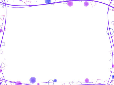 パープルの幾何学フレーム