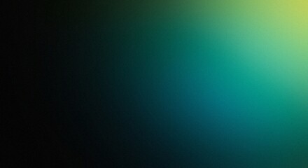 Obraz premium A gradient transition from deep black to soft teal and light green hues illustration