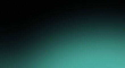 Obraz premium Gradual transition from dark black to teal gradient background illustration